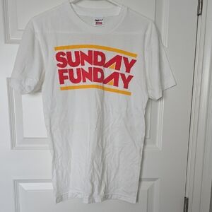 Charlie Hustle White Sunday Funday Graphic Tee